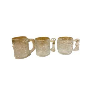 Set of three flintstones mug macdonalds 1993 pre dawn, rocky road,  treemendous